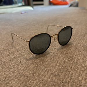 Rayban round flash lenses (foldable)